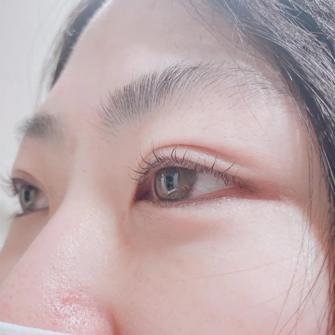マツエク・マツパ 曲がる縮毛矯正 LIBER 　岩名のヘアスタイル