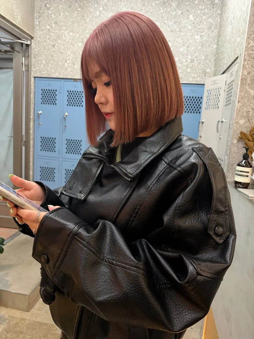 ミディアム ヘアカラー ⭐️透明感カラー⭐️ とうごのヘアスタイル