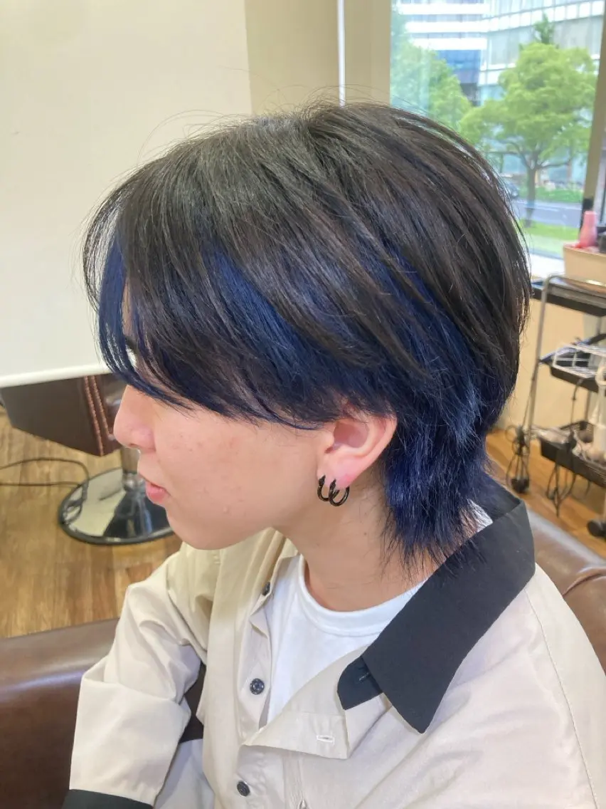 カラー メンズ 藤野 友杏那のヘアスタイル