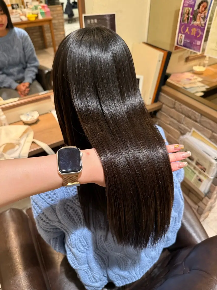 ロング ヘアカラー 🍎暖色🍊/ボブ/ ケアブリーチ/あいらのヘアスタイル