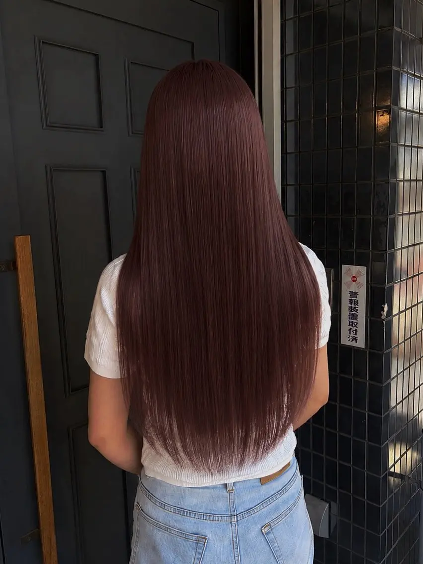 ロング カラー ヘアカラー 三木優花🫧 大人可愛い製造機🫧のヘアスタイル