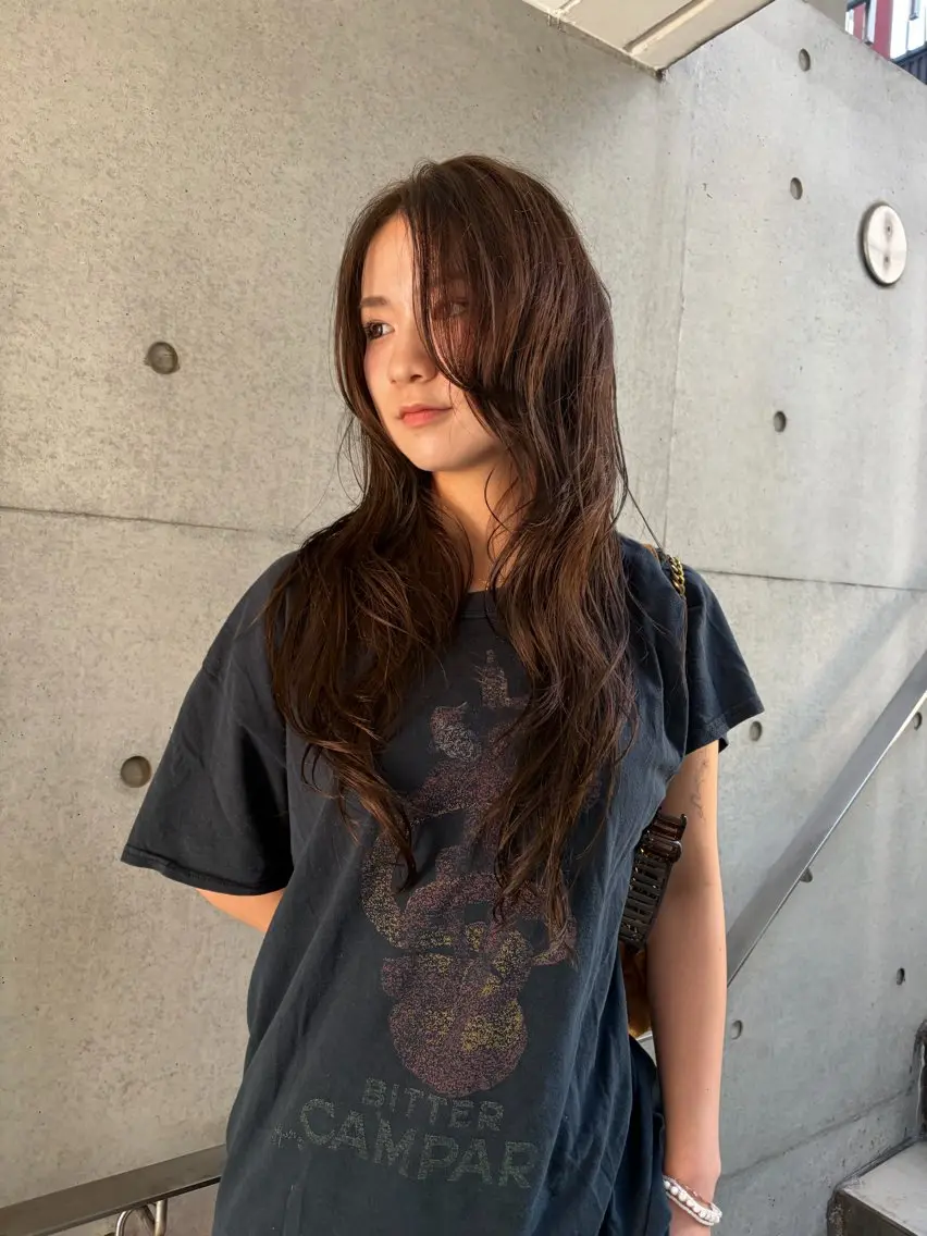 ロング カラー ヘアカラー talo_koji 透明感カラー🫧/のヘアスタイル