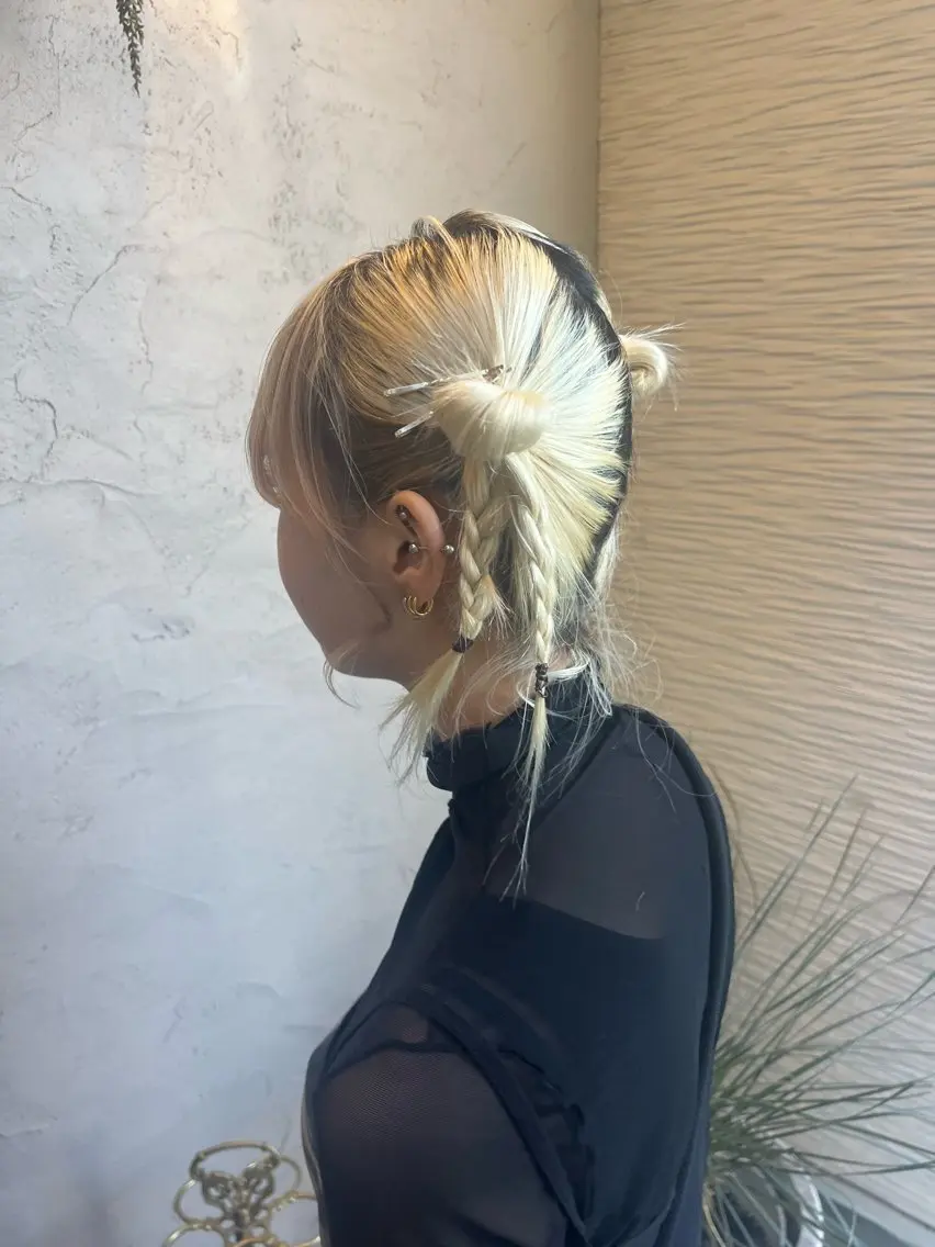 ミディアム ヘアアレンジ ramphy 柴原 夢奈のヘアスタイル
