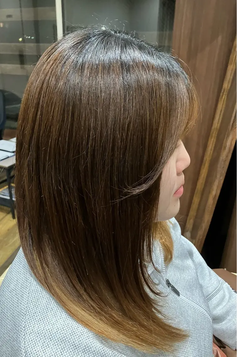 ミディアム 平川 かなこのヘアスタイル