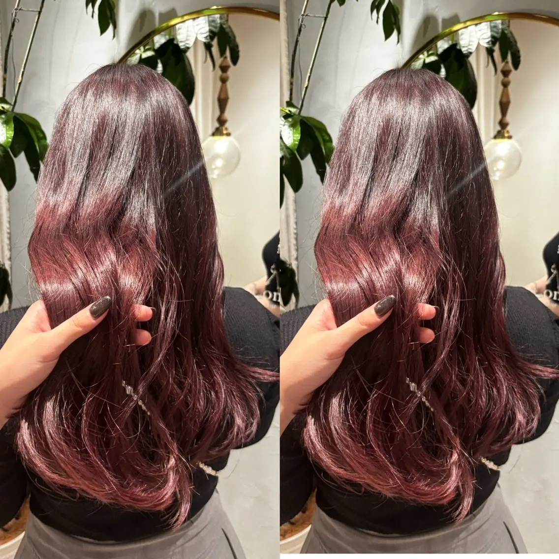 ロング ヘアカラー トリートメント 美髪矯正🧑‍🩰♡ 韓国ヘア🦋RUIのヘアスタイル