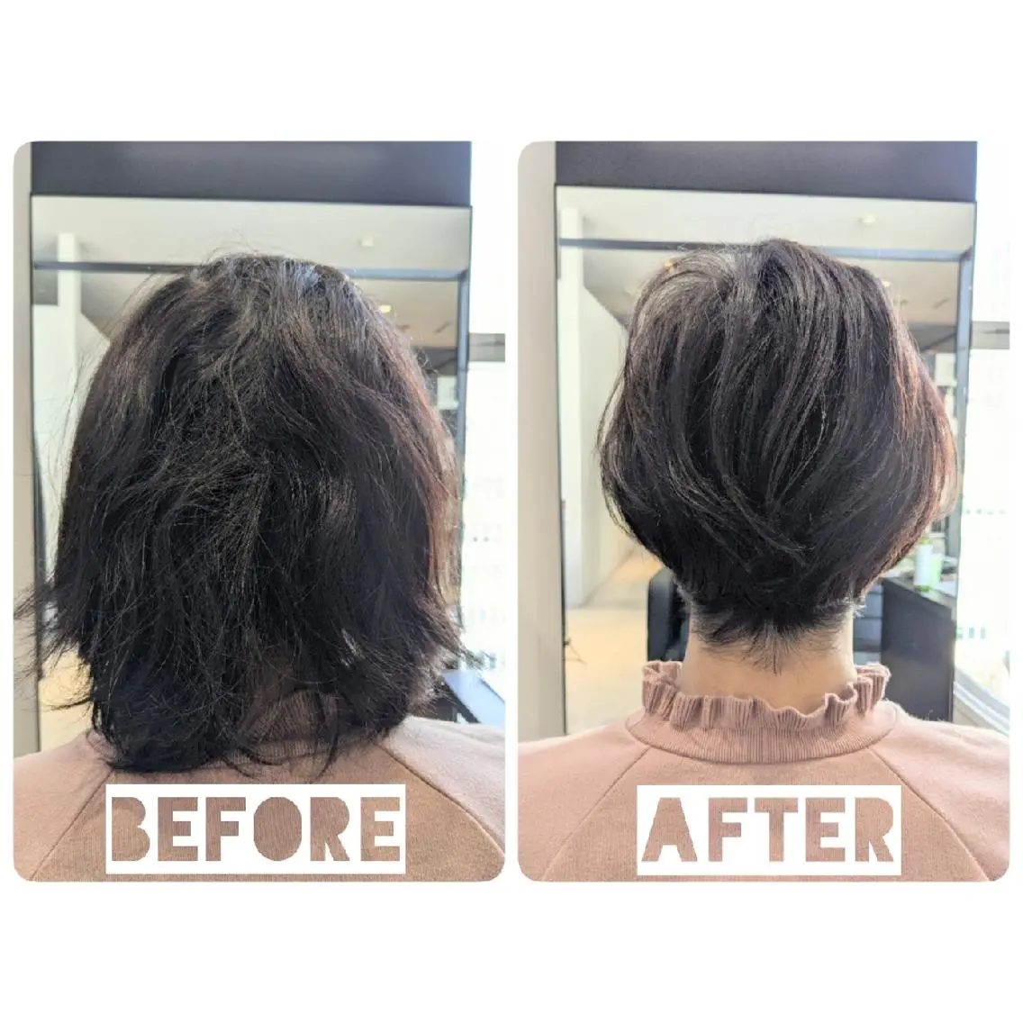 ショート カラー パーマ ヘアアレンジ カット 心斎橋/難波ショート 白髪ぼかし 中尾のヘアスタイル