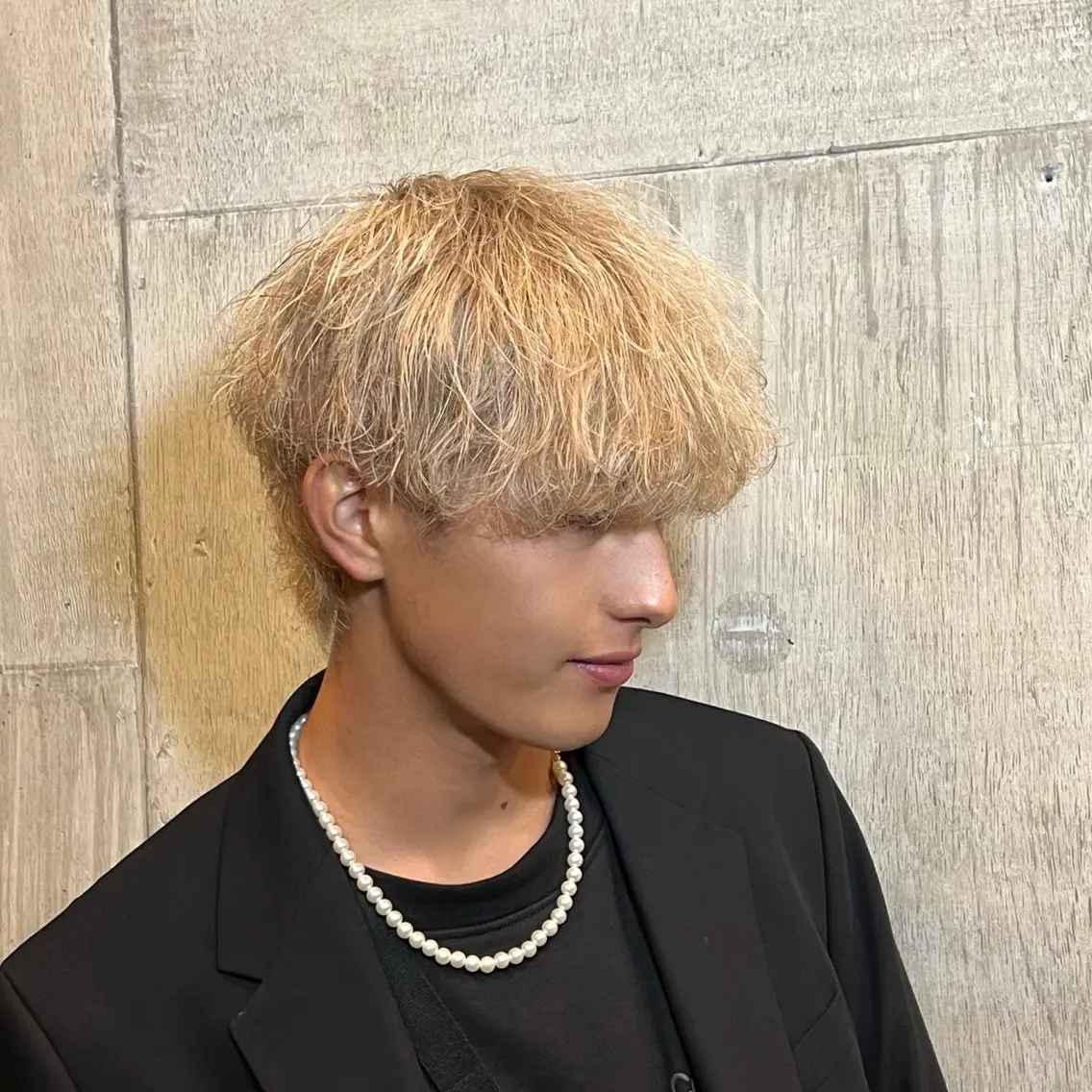 メンズ メンズ韓国風 韓国マッシュ マッシュ カット ヘアカラー トリートメント メンズ特化/パーマ/ メッシュ/竜成のヘアスタイル