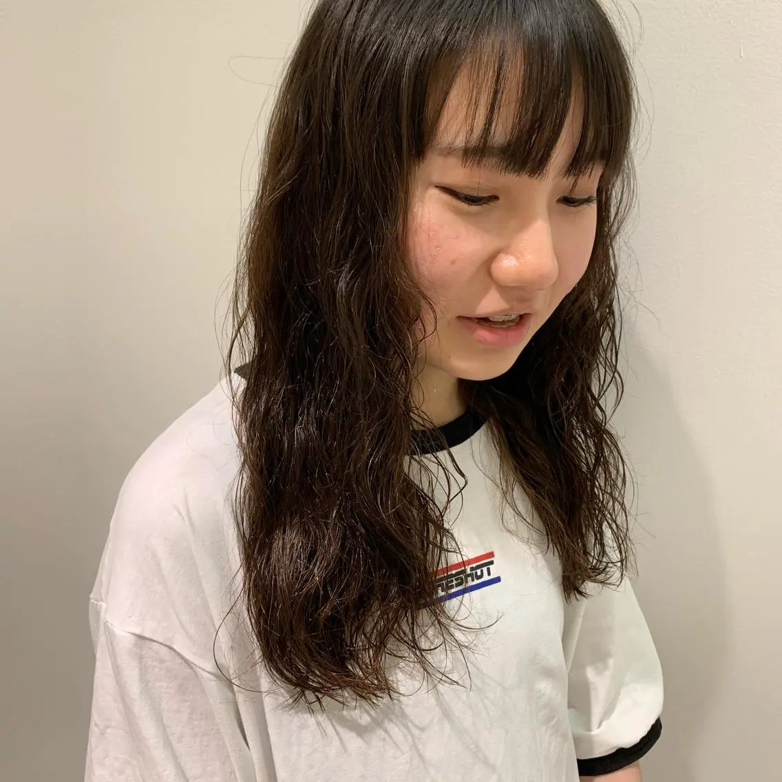 セミロング セミロングパーマ 鳥越 一希のヘアスタイル