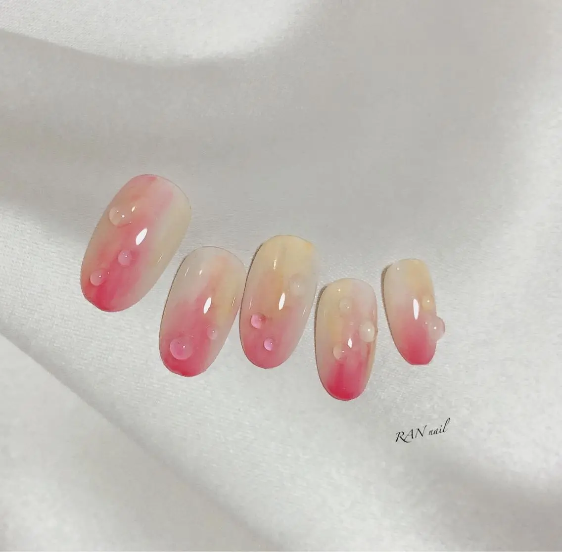 ネイル フットネイル オフィスネイル 春ネイル 夏ネイル ハンドネイル フットネイル RAN nailのネイルデザイン