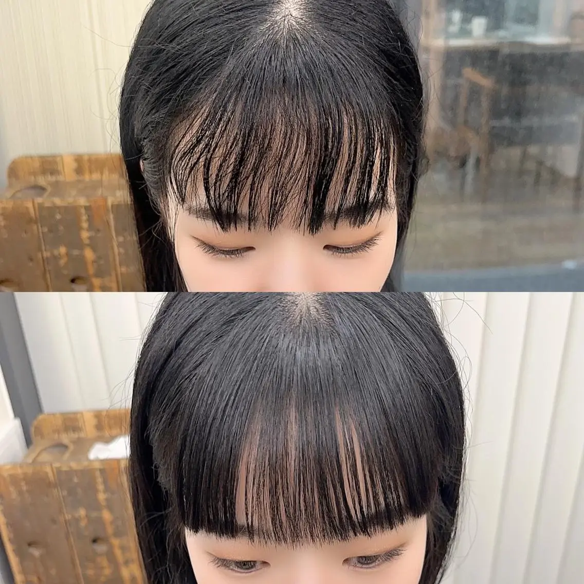 ミディアム カラー パーマ ヘアアレンジ メンズ キッズ ネイル マツエク・マツパ アイブロウ カット 縮毛矯正 レイヤーカット/ 巻ける縮毛矯正のヘアスタイル