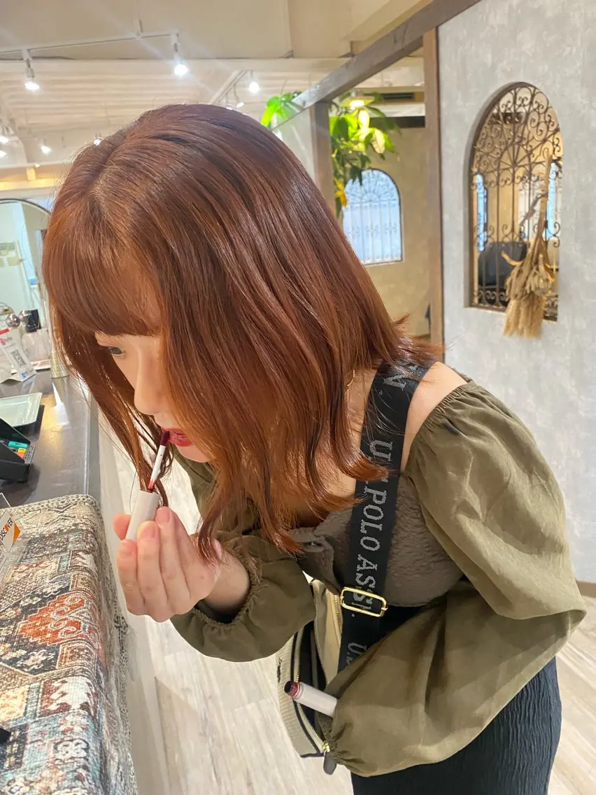 ミディアム カラー 美髪矯正/髪質改善 🫧山﨑　真歩🫧のヘアスタイル