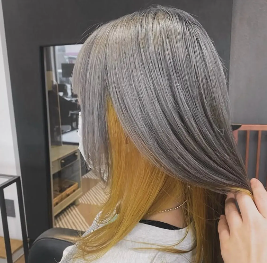 セミロング カラー ヘアアレンジ カラーソムリエ取得 多田まこのヘアスタイル