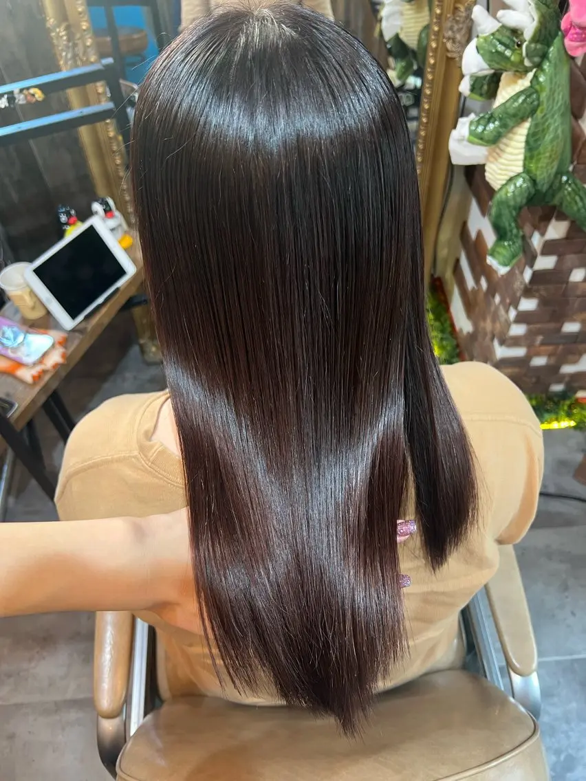 セミロング カラー ヘアカラー トリートメント カラーパティシエ facce🌼ikoのヘアスタイル
