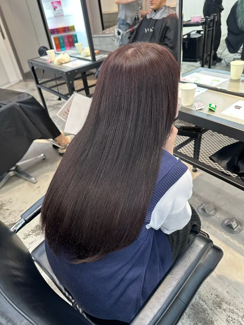 ロング カラー パーマ ヘアアレンジ 暖色💖ツヤ髪💖 masae🌼のヘアスタイル