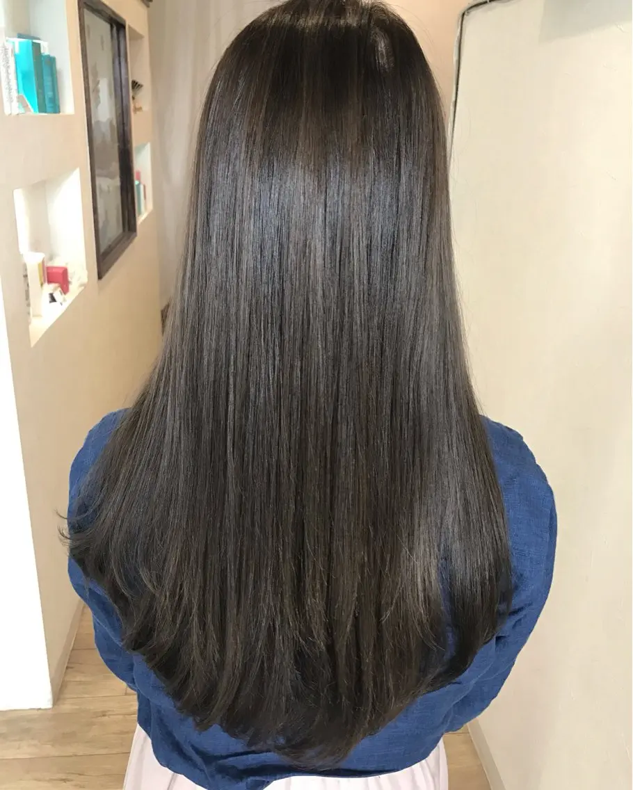 ミディアム カラー イルミナカラー カット ヘアカラー grand juteのヘアスタイル