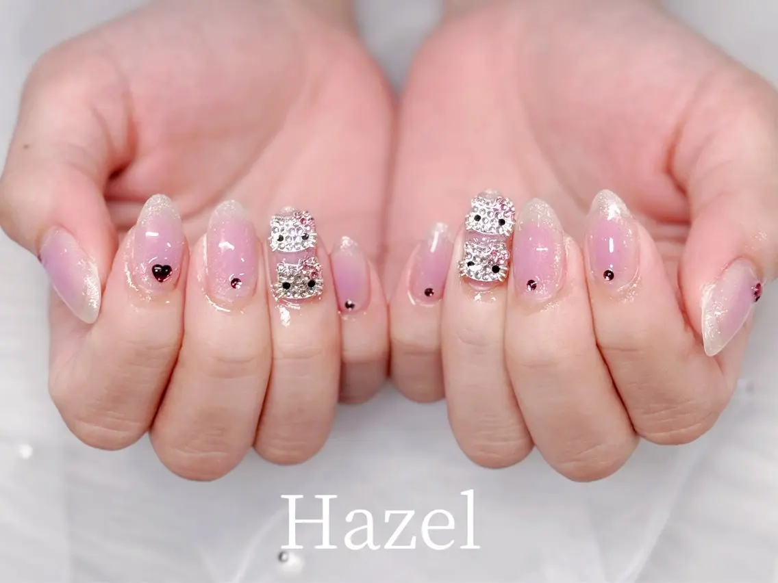 ネイル 韓国ネイル ワンホンネイル ♡Hazel 吉祥寺♡のネイルデザイン