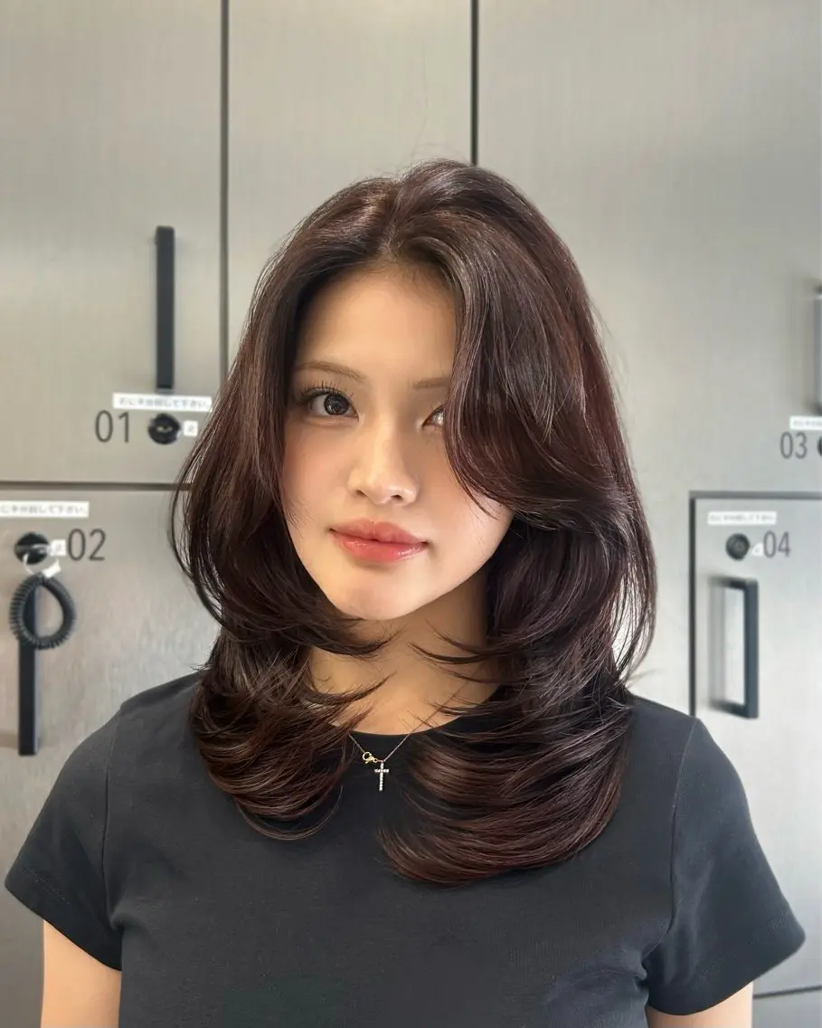 ロング レイヤーカット カット ヘアカラー トリートメント 大人レイヤー/艶美髪 🇺🇸TOMONAのヘアスタイル