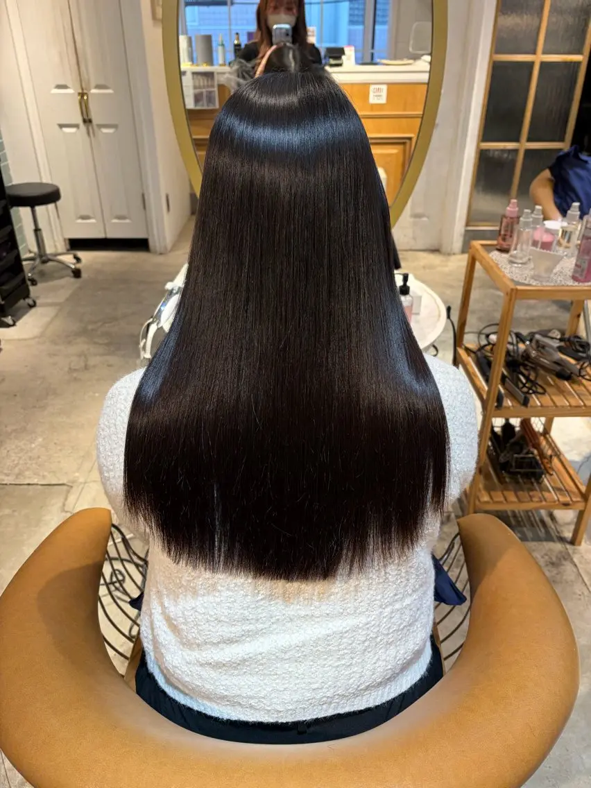 ロング 髪質改善 縮毛矯正 カット 縮毛矯正 トリートメント ヘアセット 髪質改善/ボブ /韓国/erikoのヘアスタイル