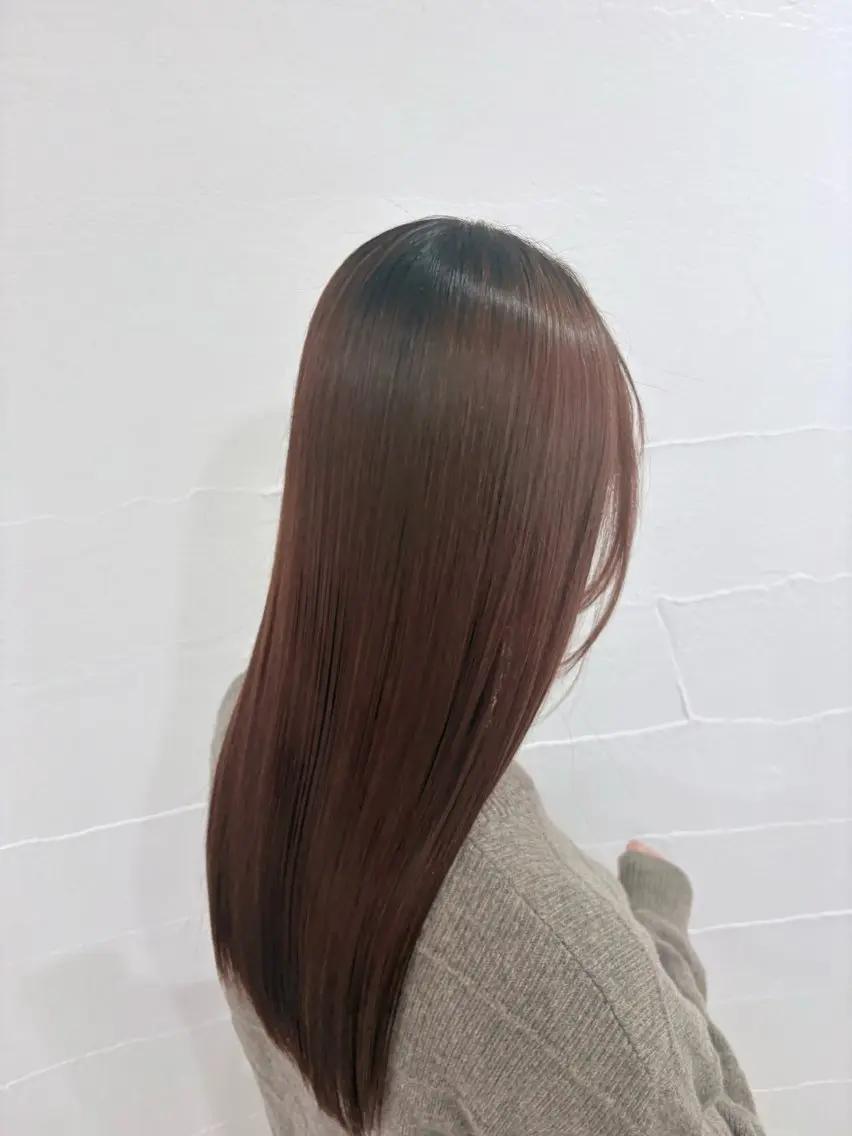 ロング カット 縮毛矯正 Flat /rina🧸のヘアスタイル
