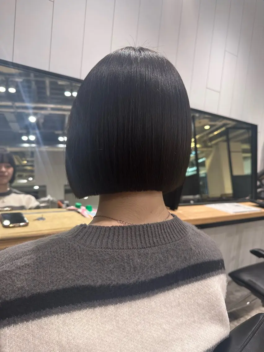ミディアム 🌷モア 🌷暖色カラー・ボブのヘアスタイル