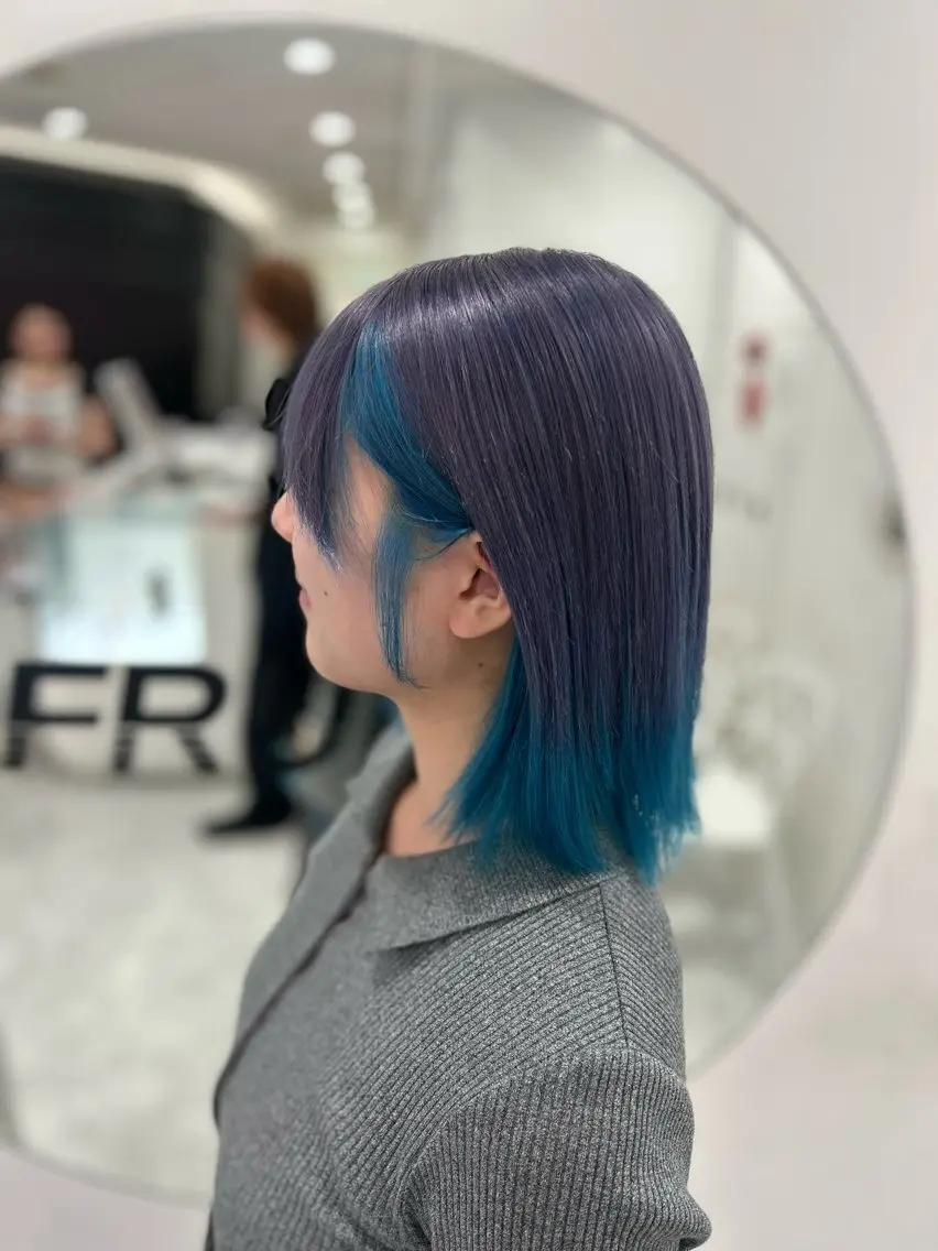 カラー ヘアカラー ヘッドスパ ヘアセット 🤍ハイトーン寒色 🤍MADOKAのヘアスタイル