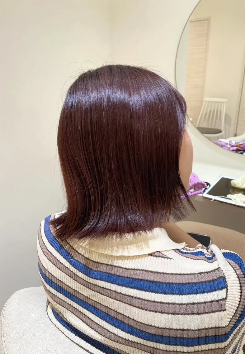 カラー ブラウンカラー ピンクカラー コバヤシ マヒロ🎀のヘアスタイル