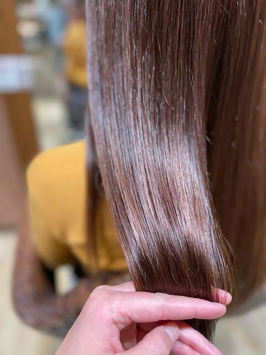 ロング 髪質改善縮毛矯正 美容師✂️山崎竜二のヘアスタイル