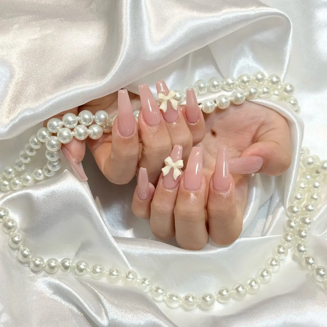 🎀今月限定🎀【HAND】オフなし⭐️チップ長さだし10本+ワンカラーorラメグラデーションの写真