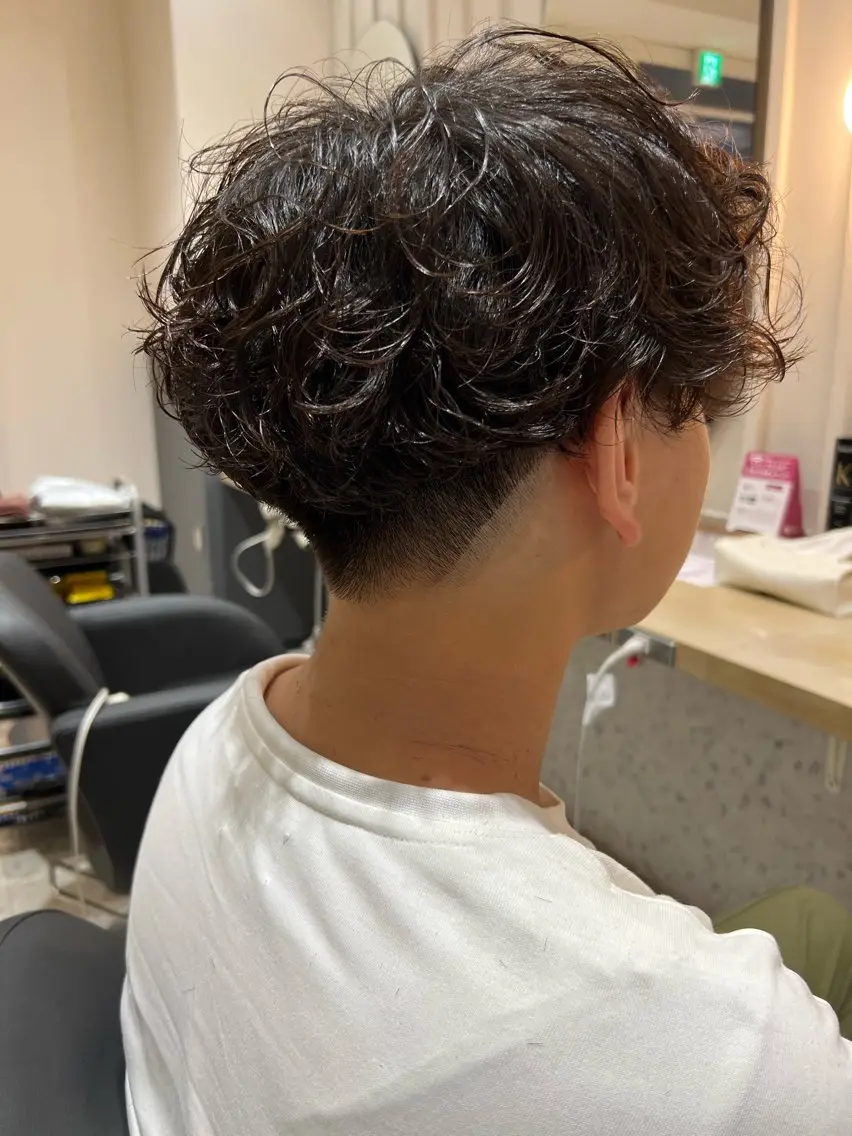 ショート パーマ メンズ カット パーマ 🐻千葉 碧和🐻のヘアスタイル