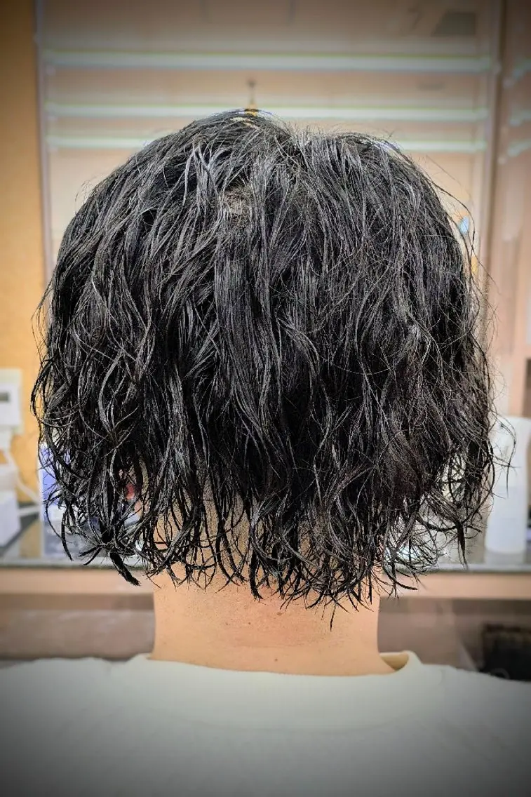 ショート パーマ 理容プラージュ燕三条 福井のヘアスタイル