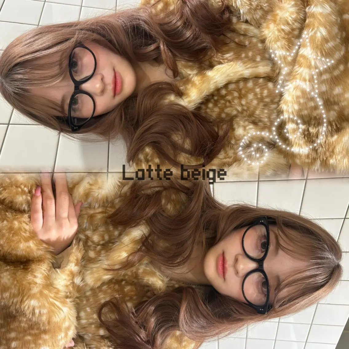 ロング カラー ベージュカラー ブリーチ 透明感カラー ラテベージュ カット ヘアカラー トリートメント kanami/ 中崎町美容室のヘアスタイル