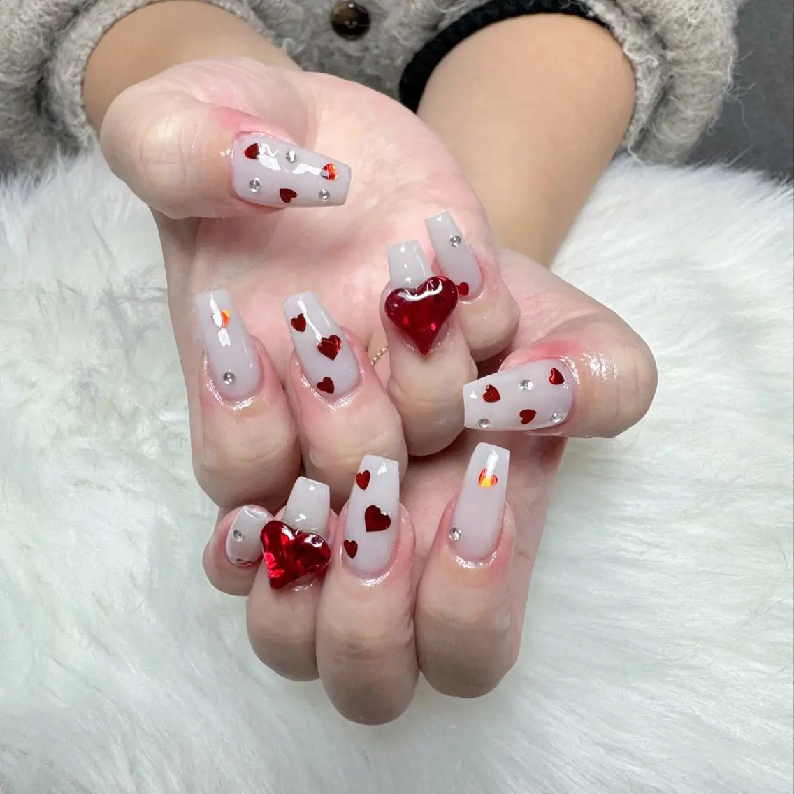 ネイル ハンドネイル 🎀nana🫧 ワンホンネイル🎀のネイルデザイン