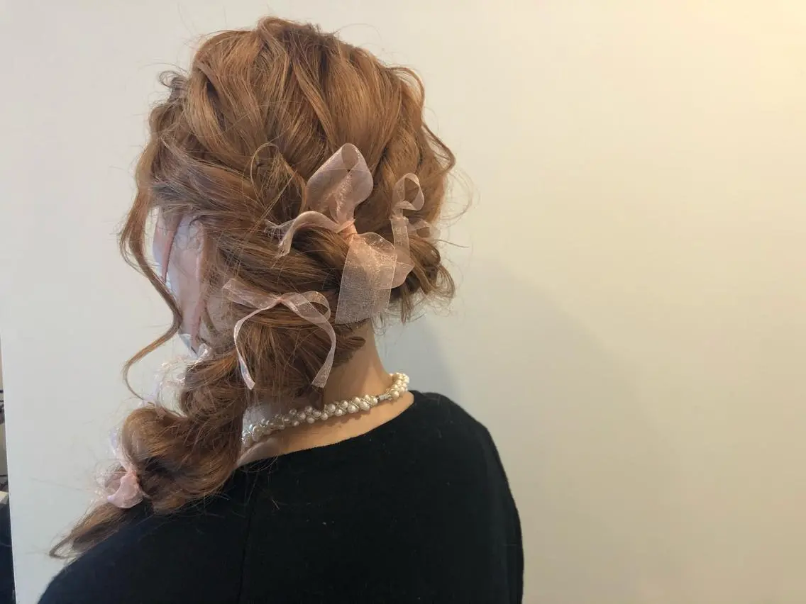 ヘアアレンジ 結婚式・ブライダル Hair&Make Nahoのマツエク・マツパデザイン