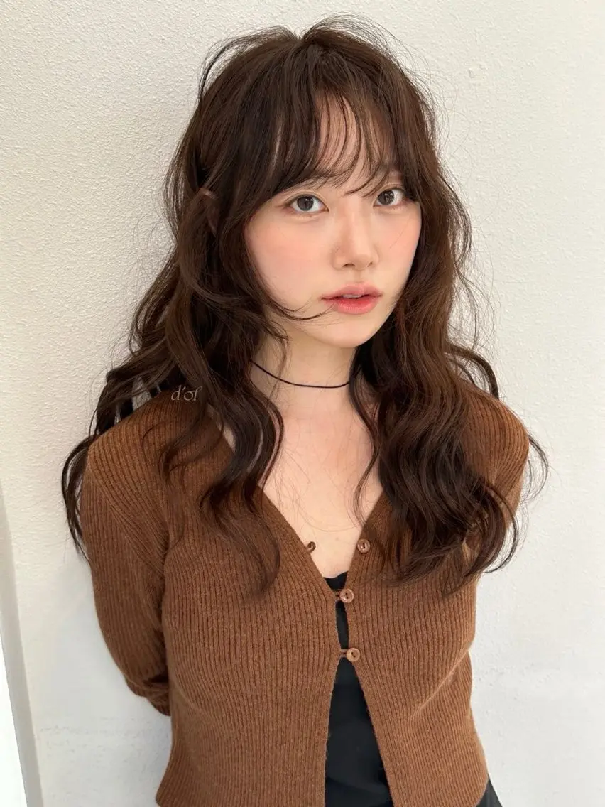 ロング カラー パーマ ヘアアレンジ 伸ばしかけ デジタルパーマ ストレートパーマ コテ巻き風パーマ 縮毛矯正が得意のヘアスタイル
