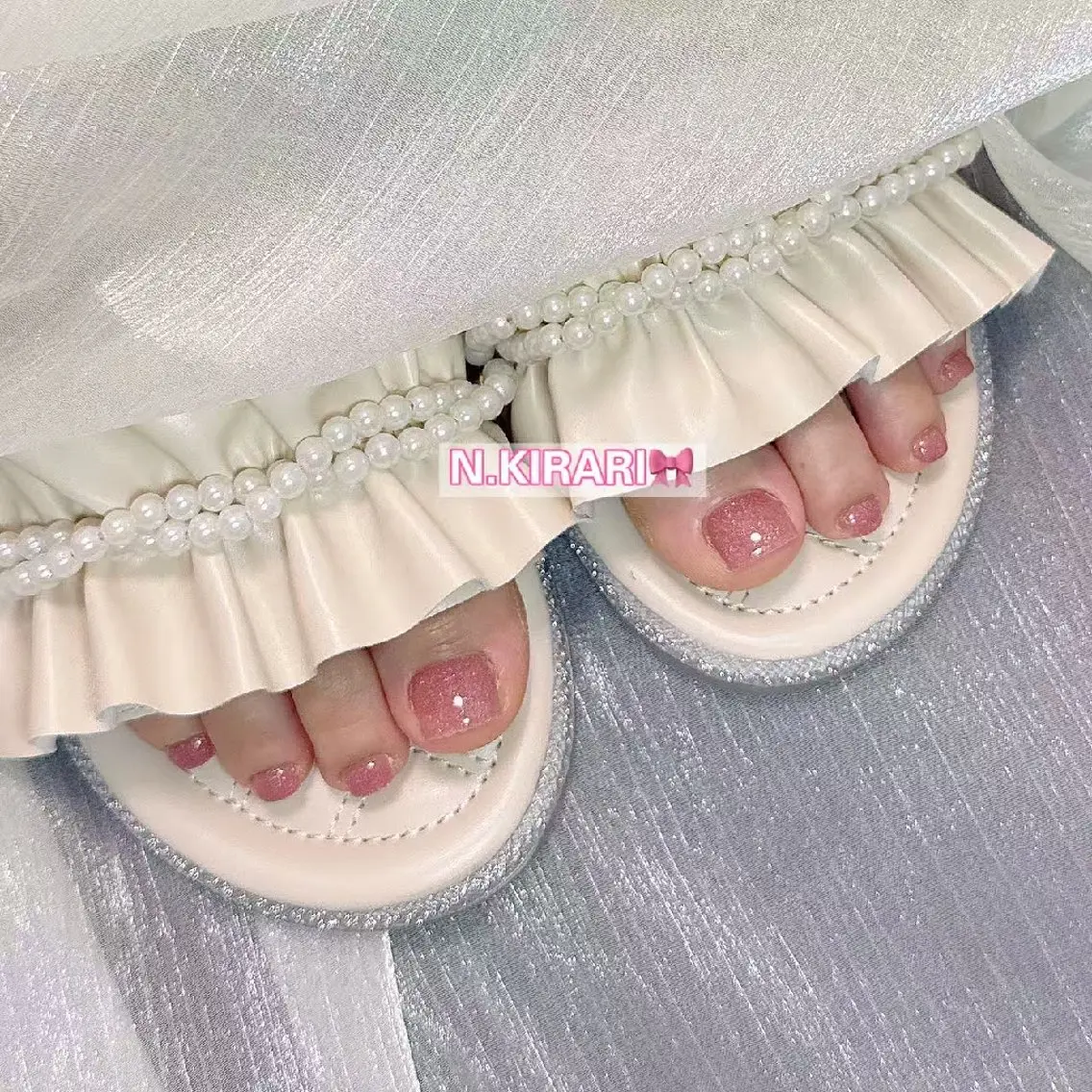 ネイル フットネイル 🎀 ユズ 🎀のネイルデザイン