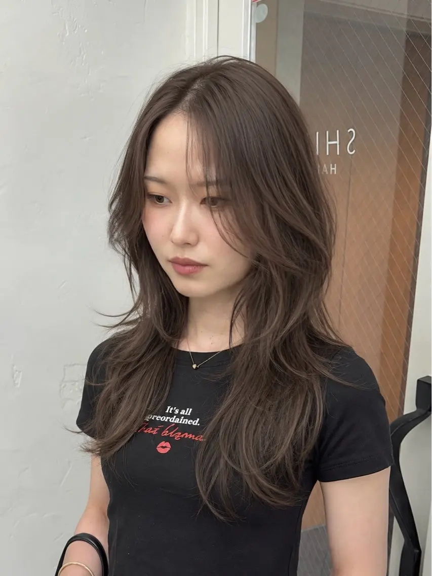 ロング ハッシュカット カット ヘアカラー 似合わせレイヤー/ TSUKASAのヘアスタイル