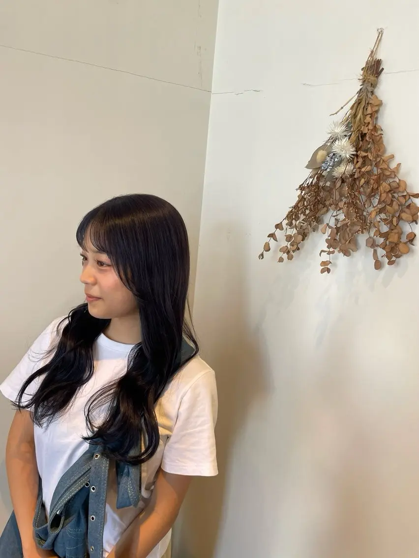 ロング ヘアカラー 福岡 ゆうわのヘアスタイル