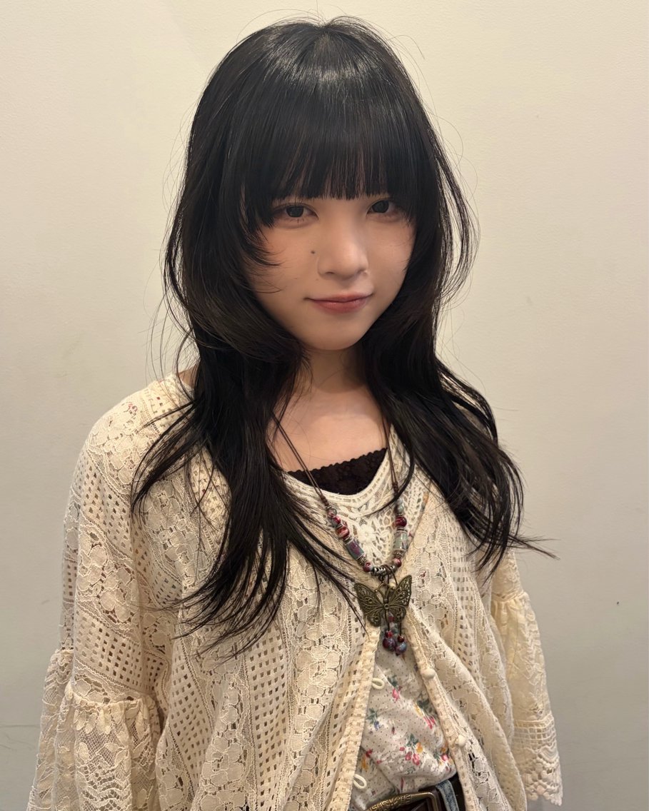 ロング ハッシュカット レイヤーカット Riko/ カットモデル募集❤︎のヘアスタイル