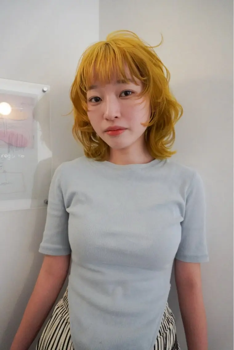 ミディアム カラー 名古屋カラーモデル/ 暖色カラー/リカのヘアスタイル