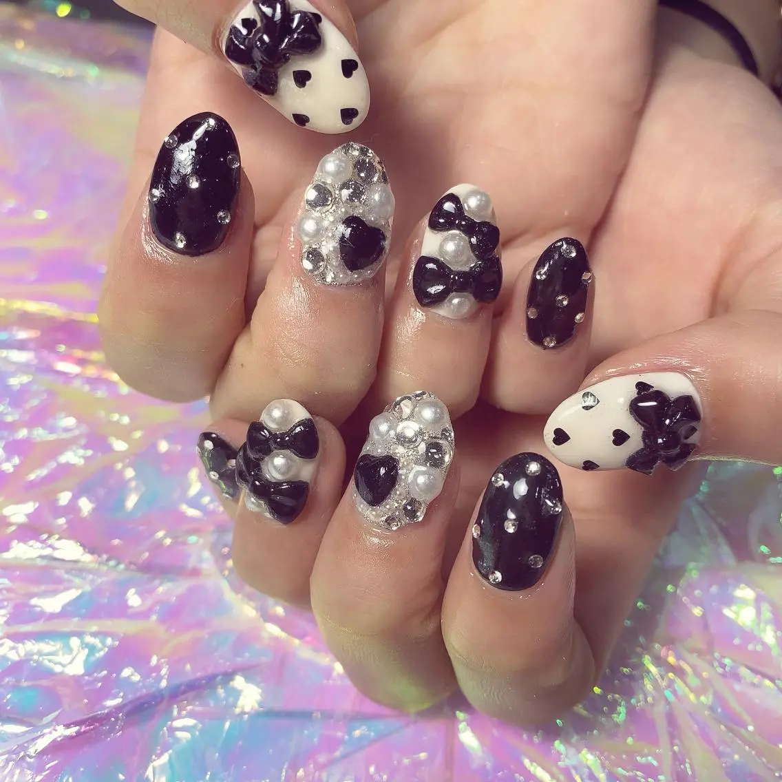 ネイル 渋谷／チップ長さ出し 👑アプレgel-xのネイルデザイン