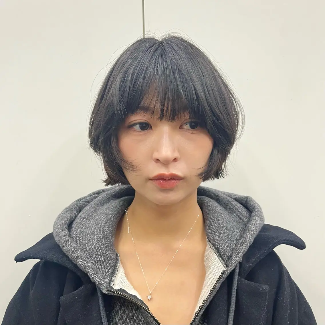 ショート カラー パーマ ボブレイヤー ボブ 顔周りカット レイヤーカット カット ヘアカラー 🌿パーマ/ ナチュラル/蒼真🍃のヘアスタイル
