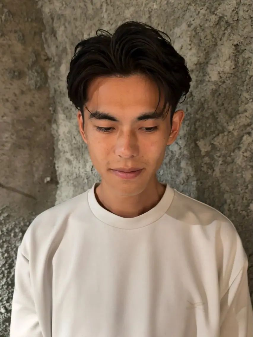 パーマ メンズ 矢川 晄士朗のヘアスタイル