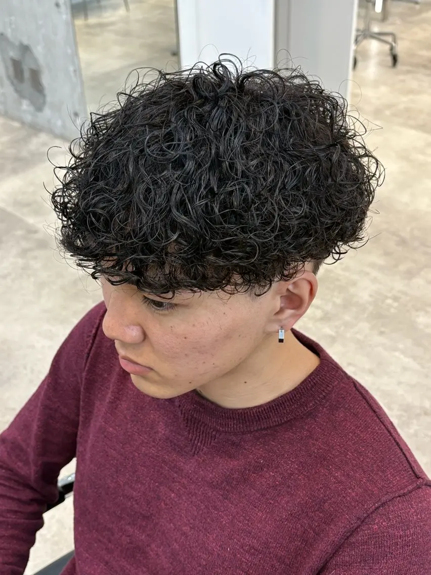 パーマ メンズ カット パーマ fifth 武正 琉生のヘアスタイル