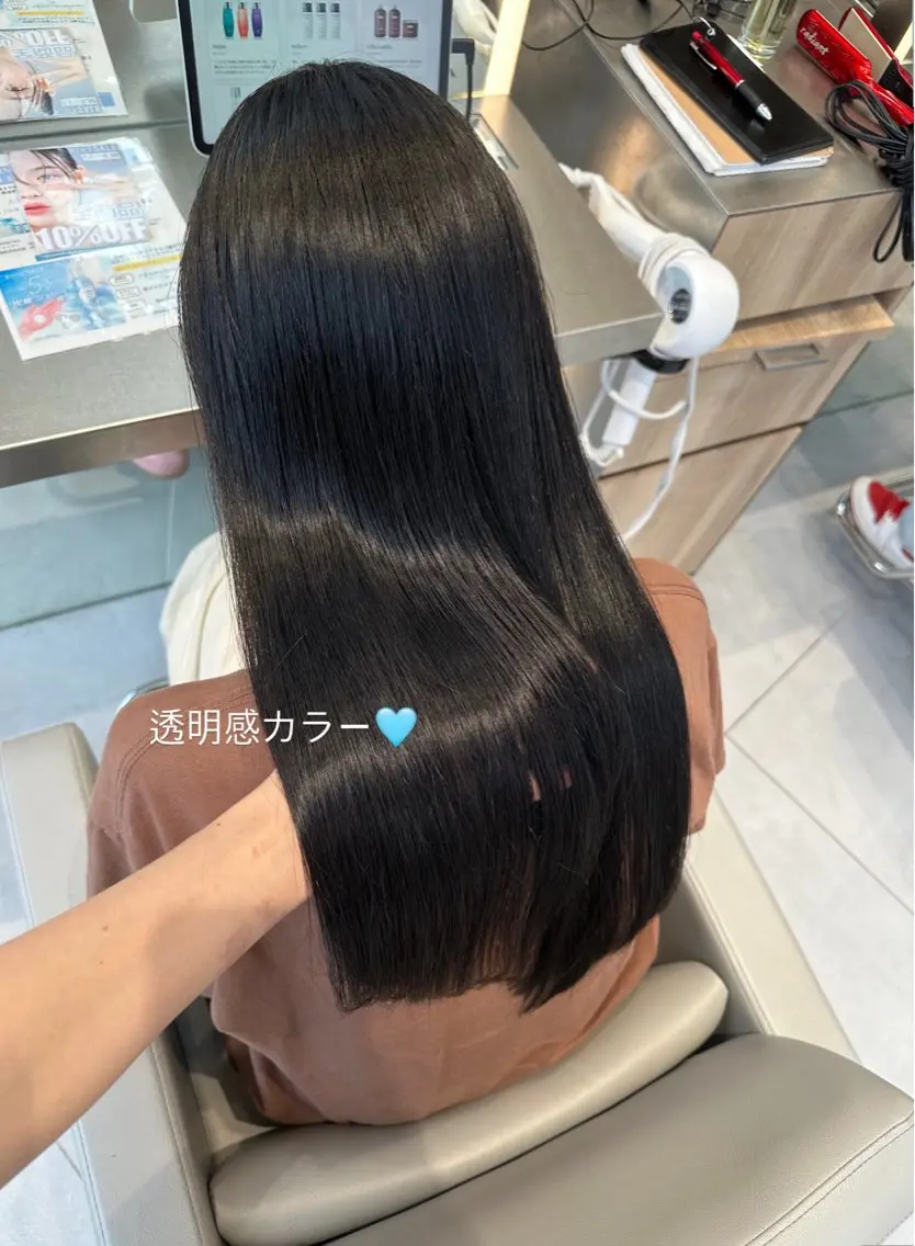 ロング カラー 髪質改善 トリートメント レイヤー/艶髪/ 透明感/千葉詩優のヘアスタイル