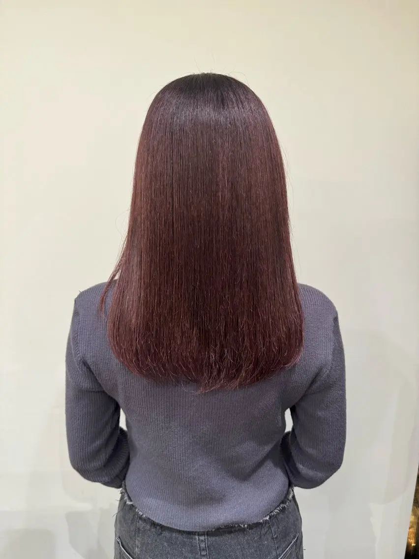 ミディアム ヘアカラー ホリグチ ルナのヘアスタイル
