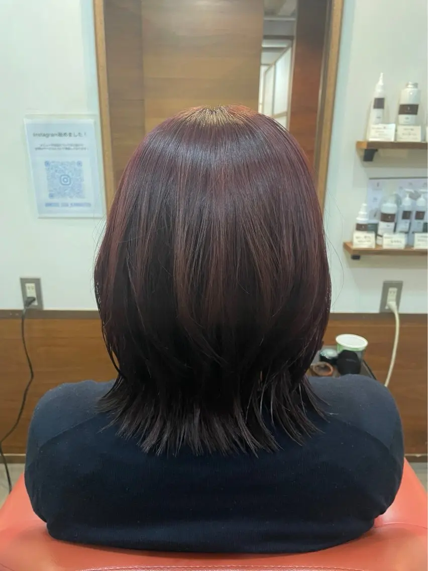 ミディアム ボブ カット無料 カット モデル募集中 網谷のヘアスタイル
