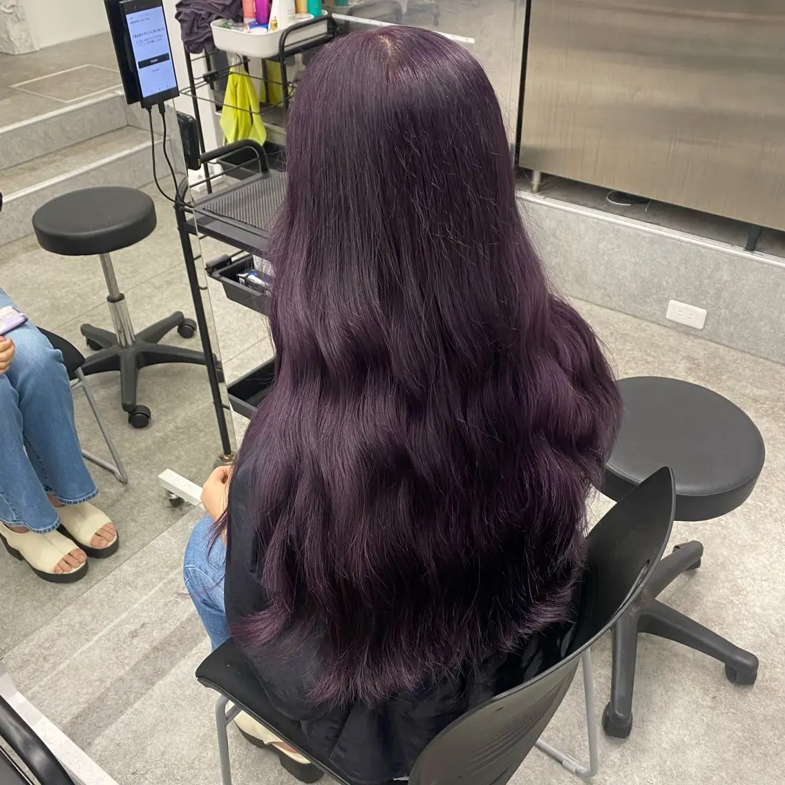 ロング ヘアカラー トリートメント ♥️韓国風透明感 暖色misa♥️のヘアスタイル