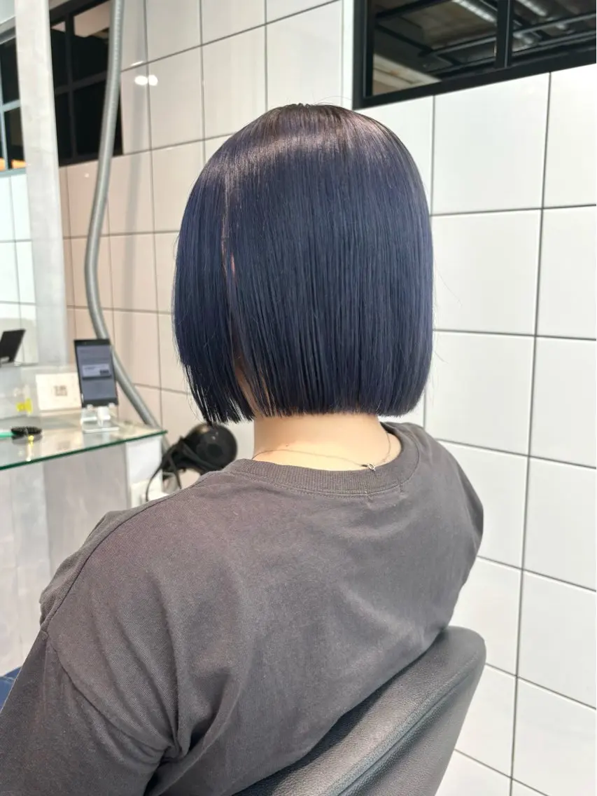 ショート カラー カット ヘアカラー トリートメント ヘッドスパ ヘアセット 表参道♡暗髪♡ 艶カラー♡アユミのヘアスタイル