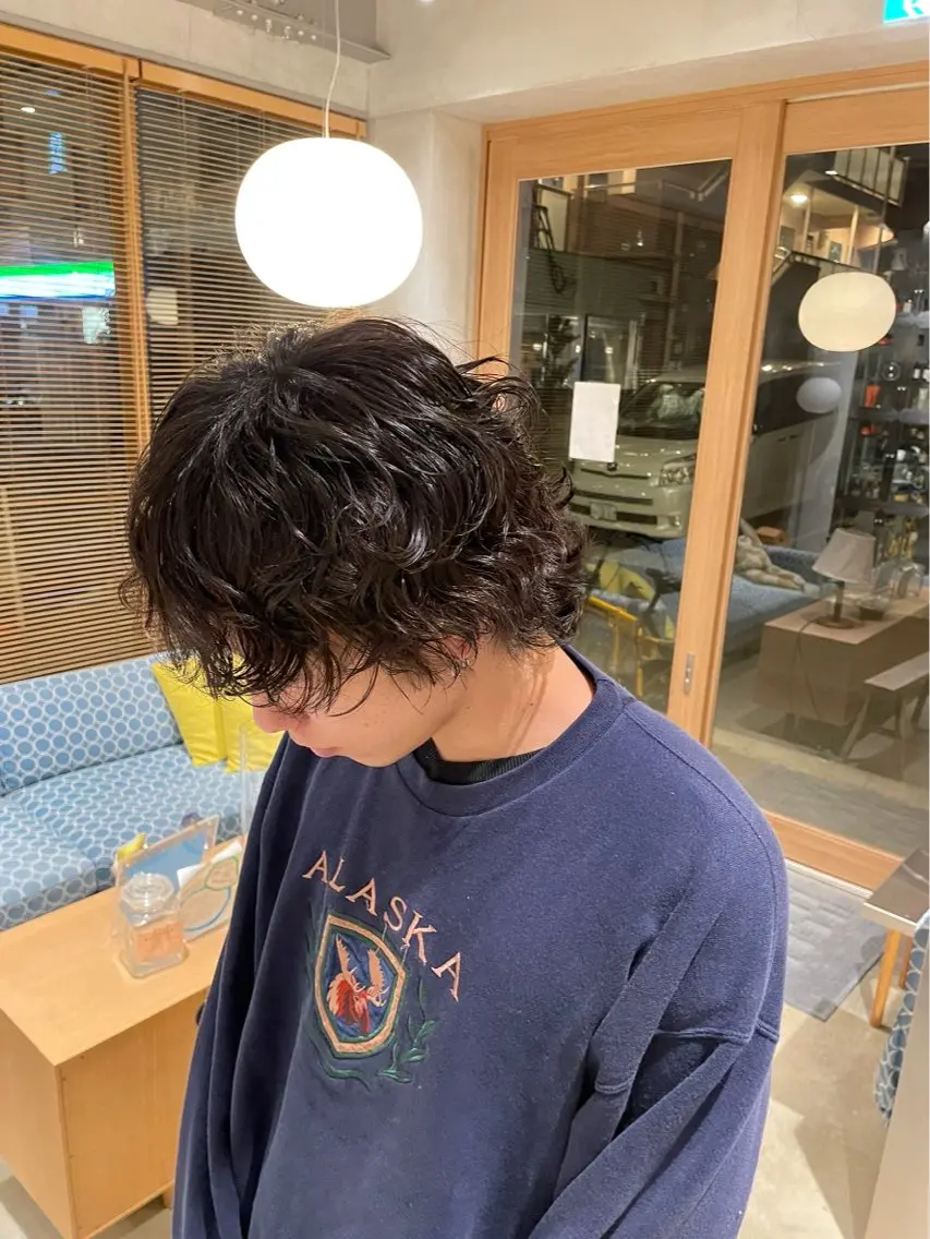 パーマ メンズ パーマ 斎藤 好のヘアスタイル