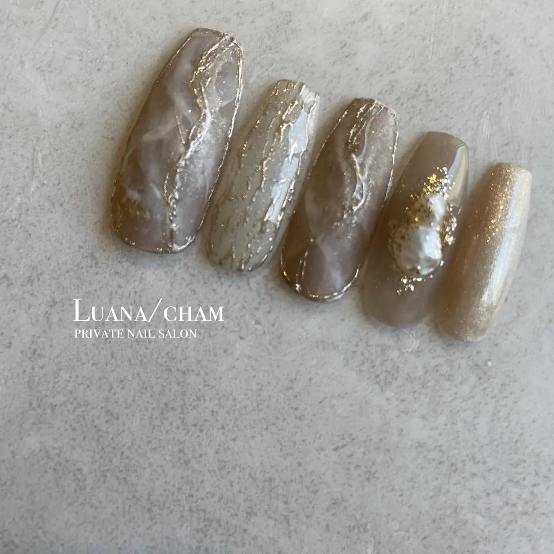 ロング ネイル ニュアンスネイル ハンドネイル nail salon neigeのネイルデザイン